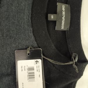 New emporio Armani 5 pocket pants and pull over sweaters. Most sizes in stock.